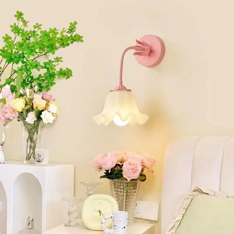 Beautiful Floral Wall Light Fixture