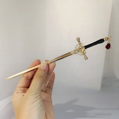 Regal Medieval Hair Sword Clip