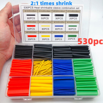 Colorful 530Pcs Cable Management Wire Fix Kit