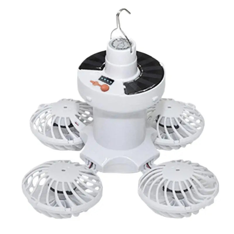Compact Solar Camping Lantern with Fan - Befez