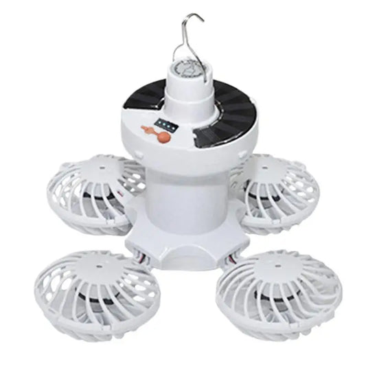 Compact Solar Camping Lantern with Fan - Befez