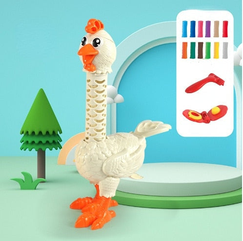 Fun Plush Chicken Pet Toy