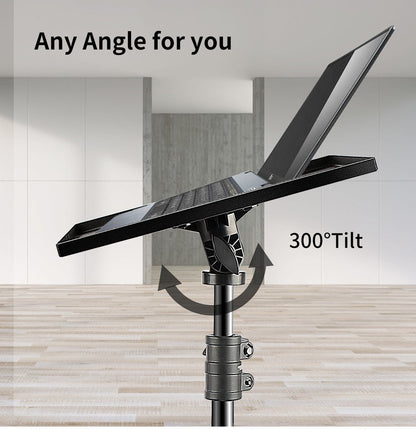 Portable Folding Laptop Desk with Wheels and Dual Trays