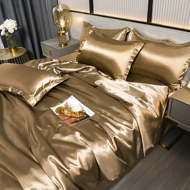Soft Satin Bed Duvet Cover