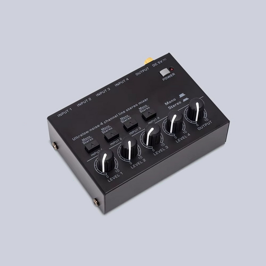 Compact 4-Channel Audio Mixer with RCA Output - Befez