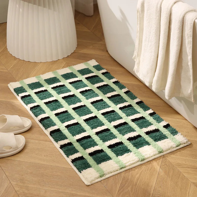 Contemporary Textured Bathroom Mat