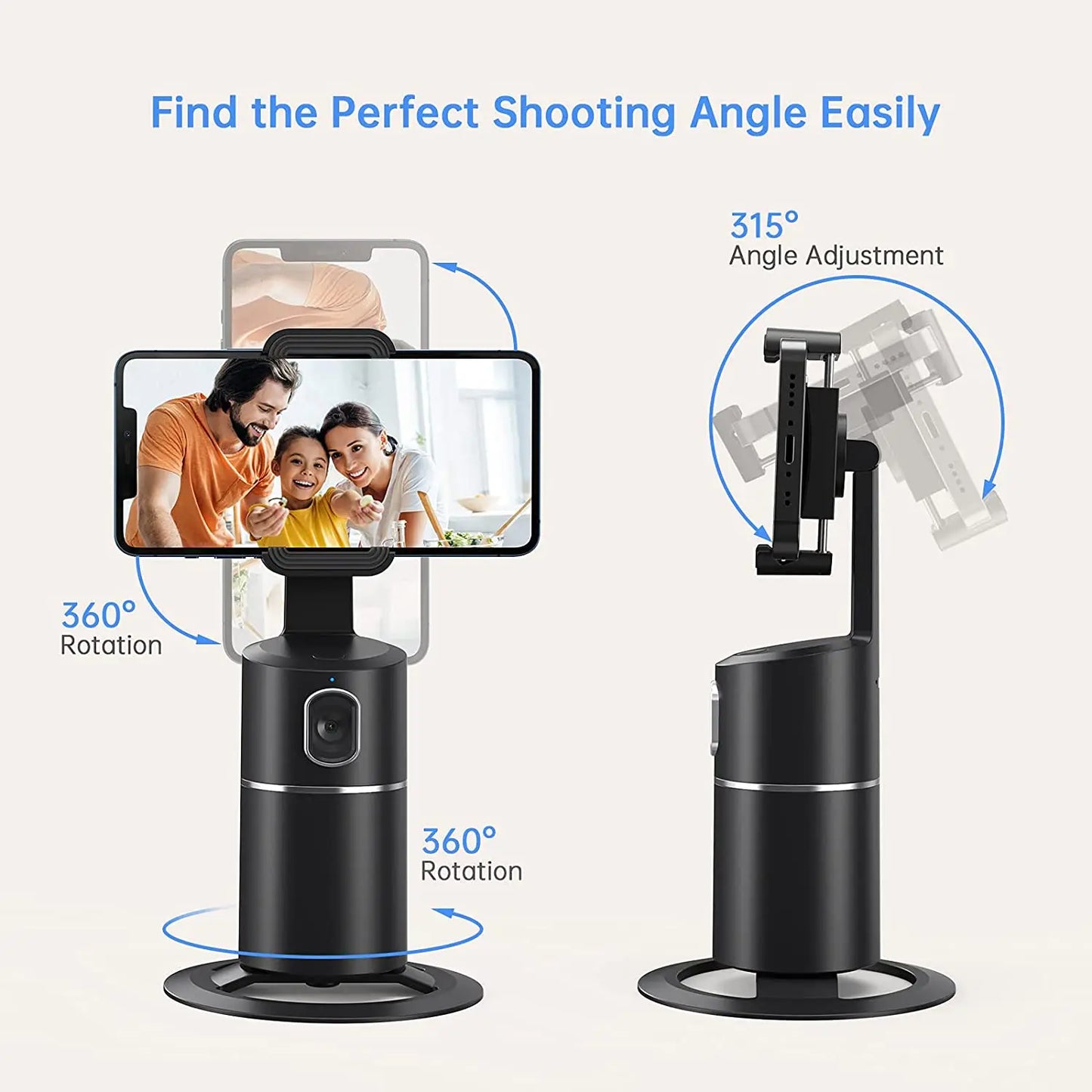 Smart Phone Stand with Auto Face Detection Mount