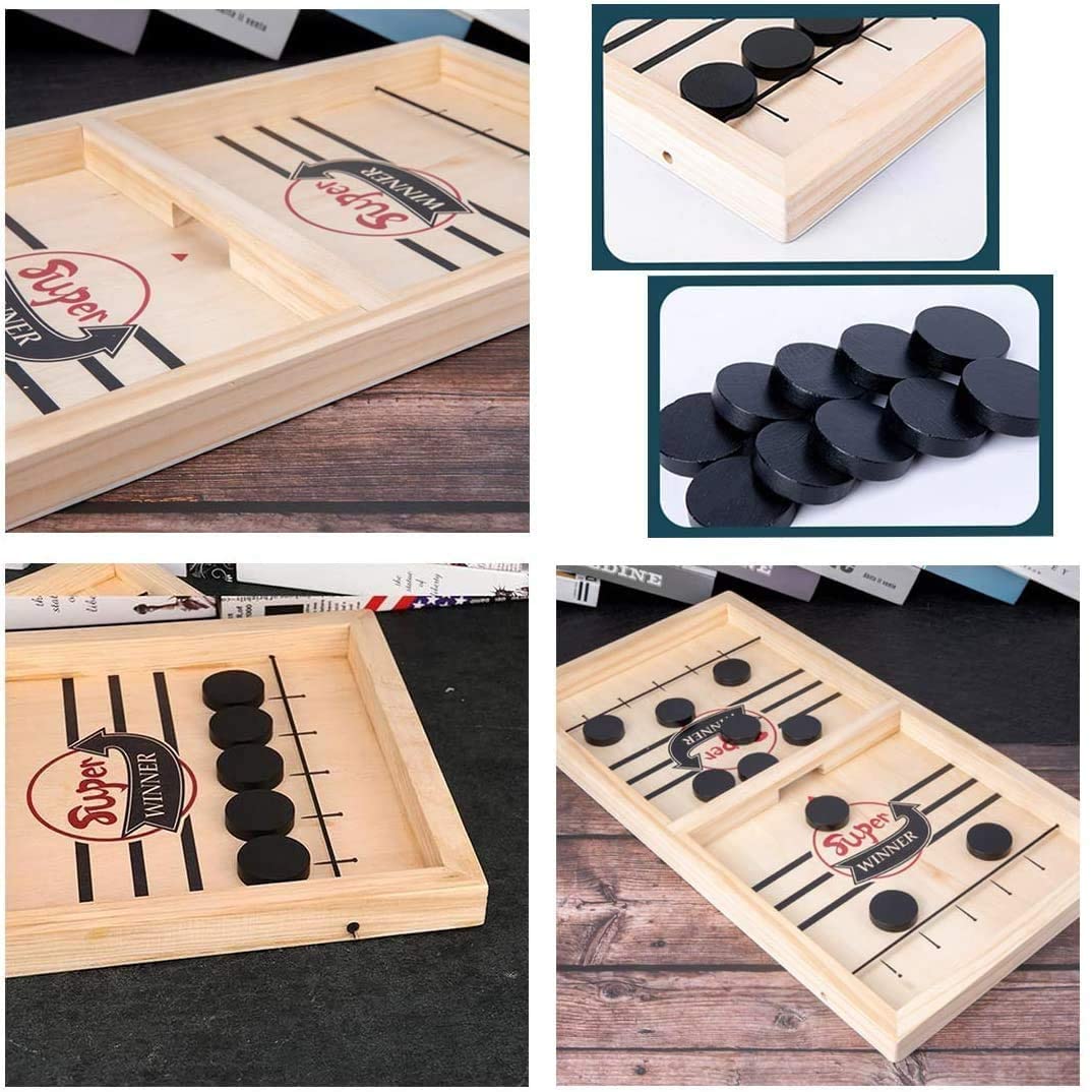 Fun Family Wooden Air Hockey Table Game
