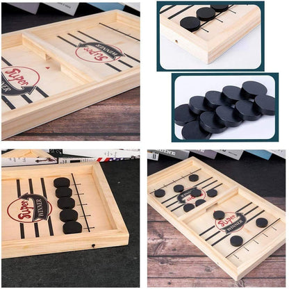Fun Family Wooden Air Hockey Table Game