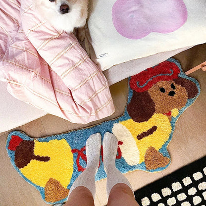 Fun Dog Pattern Long Floor Mat