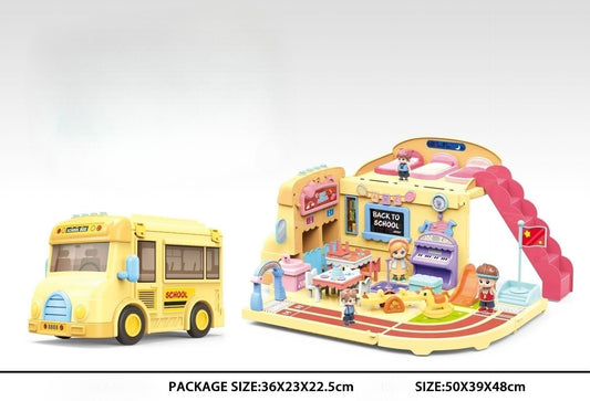 Big School Bus Play House Toy Set - Befez