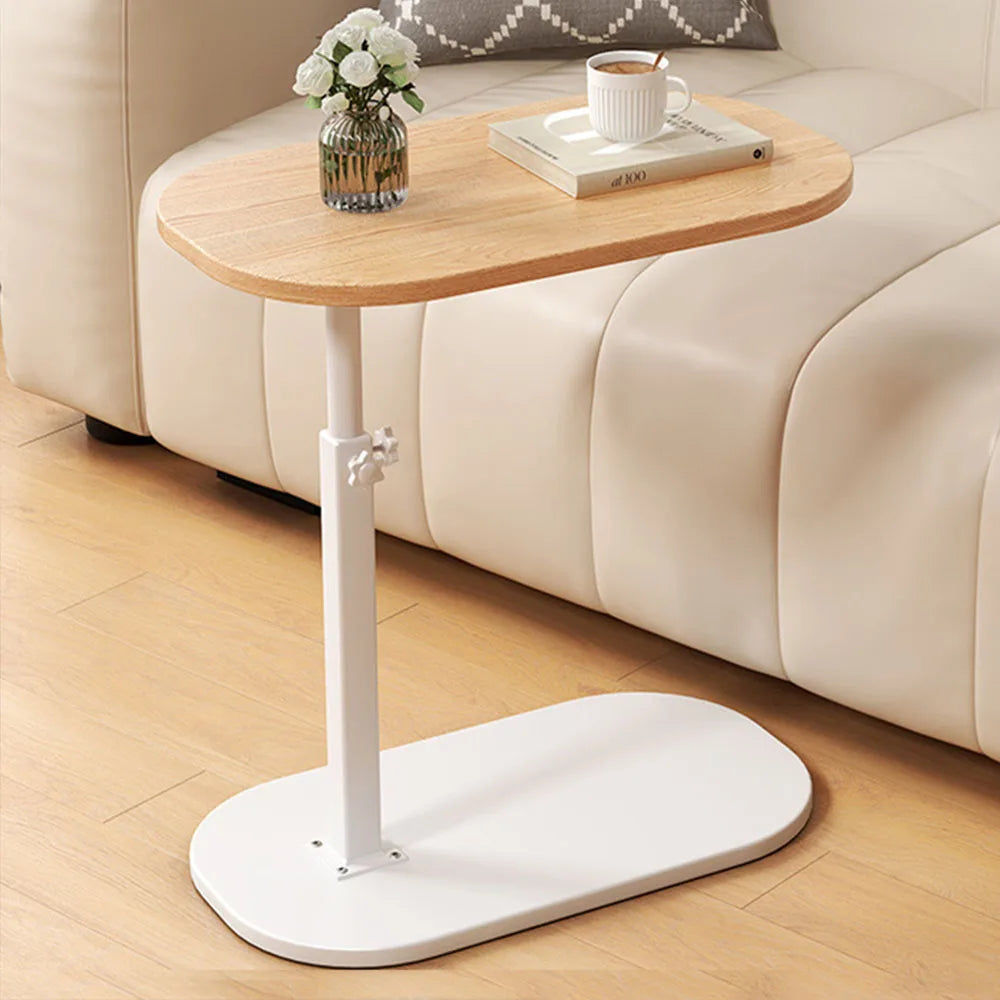 Space Saving Bedside Table with Adjustable Height Mechanism
