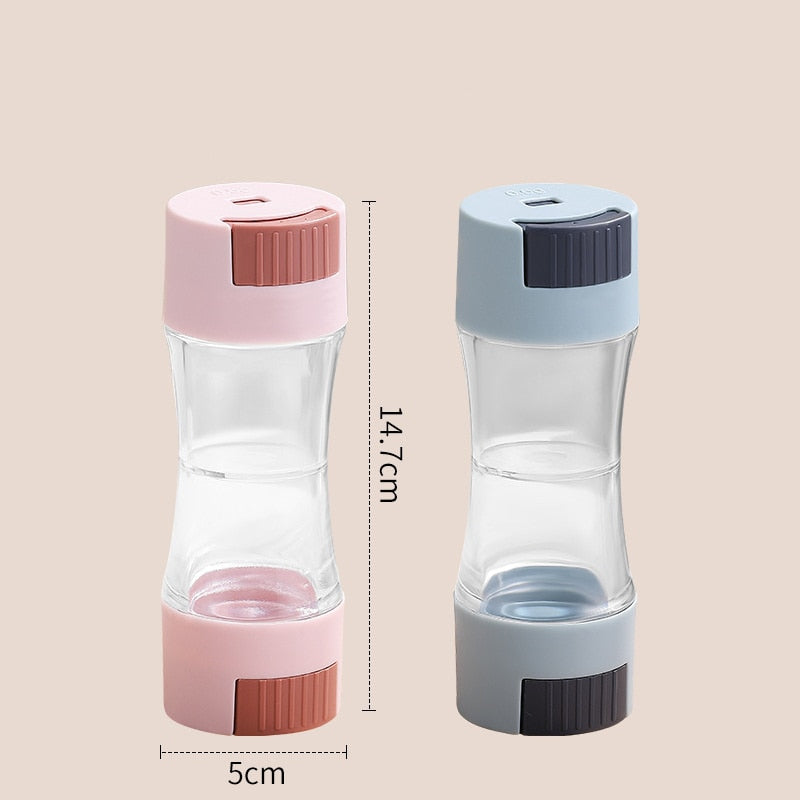 Airtight Spice Container Twin Dispenser