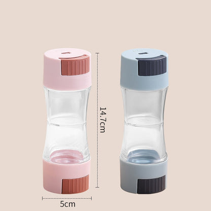 Airtight Spice Container Twin Dispenser