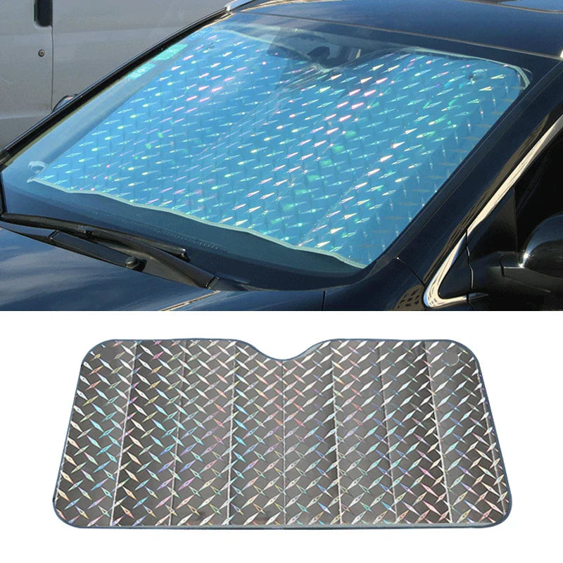 Premium Car Sun Shade with UV and Heat Blocker
