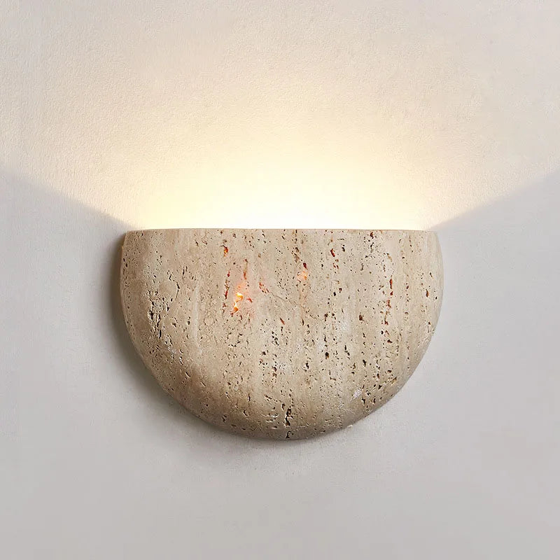 Rustic Natural Stone Vintage Wall Lamp