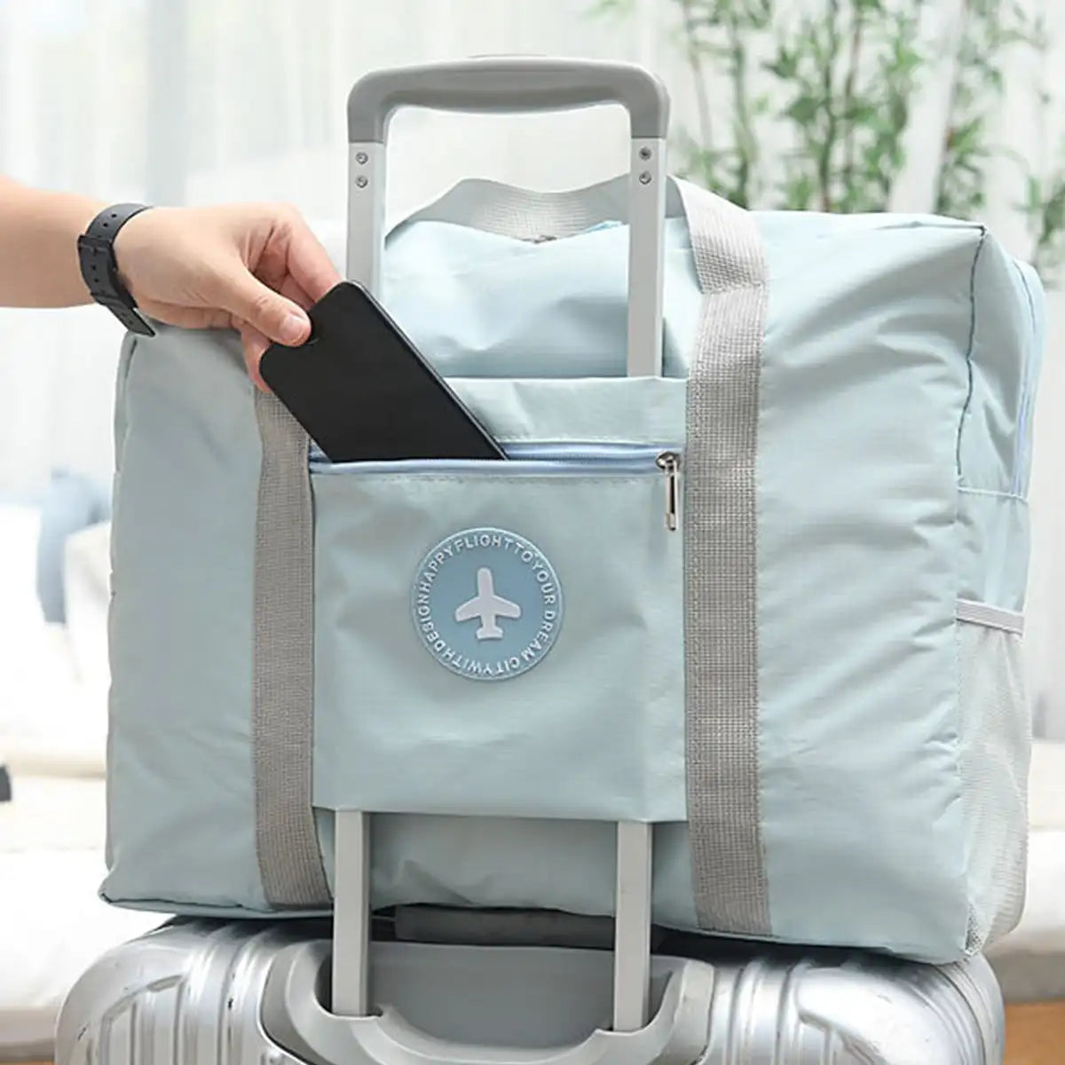 Durable Folding Travel Duffel Bag with Extra Pockets - Befez