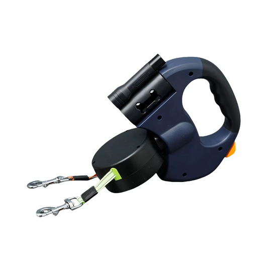 Durable Double Dog Leash with LED Night Light - Befez