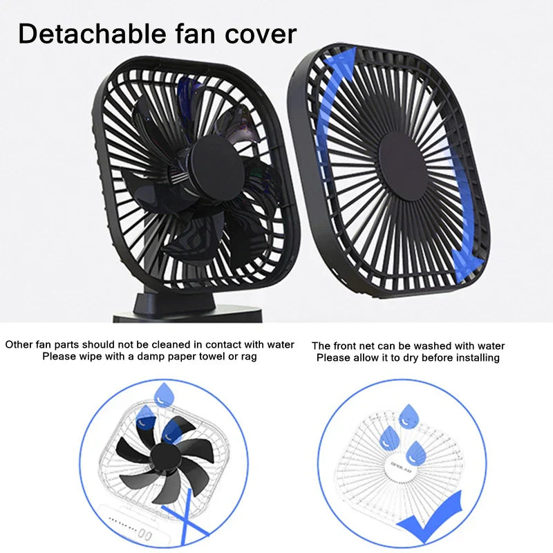 Portable Rechargeable USB Mini Fan with Timer
