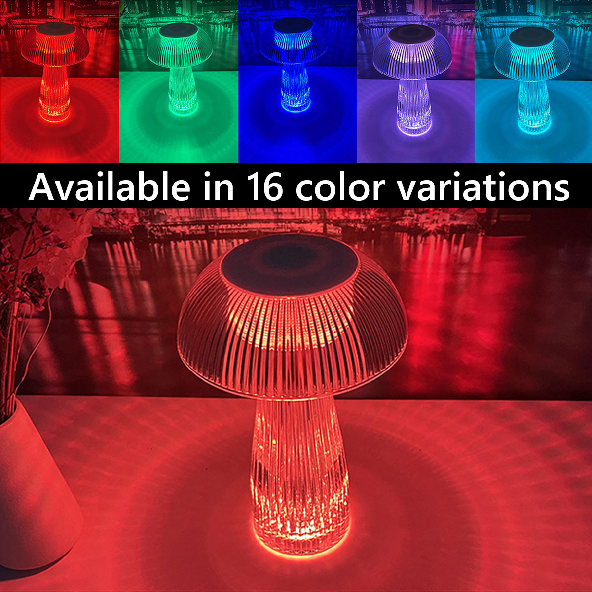 Bright Portable Desk Mushroom Lamp
