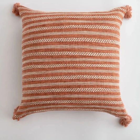 Stylish Home Cushion Cover with Decorative Tassels - Befez