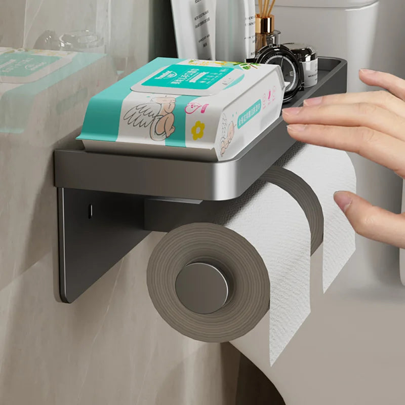 Modern Space Saving Toilet Paper Holder