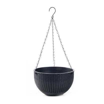 Natural Woven Hanging Planter Basket
