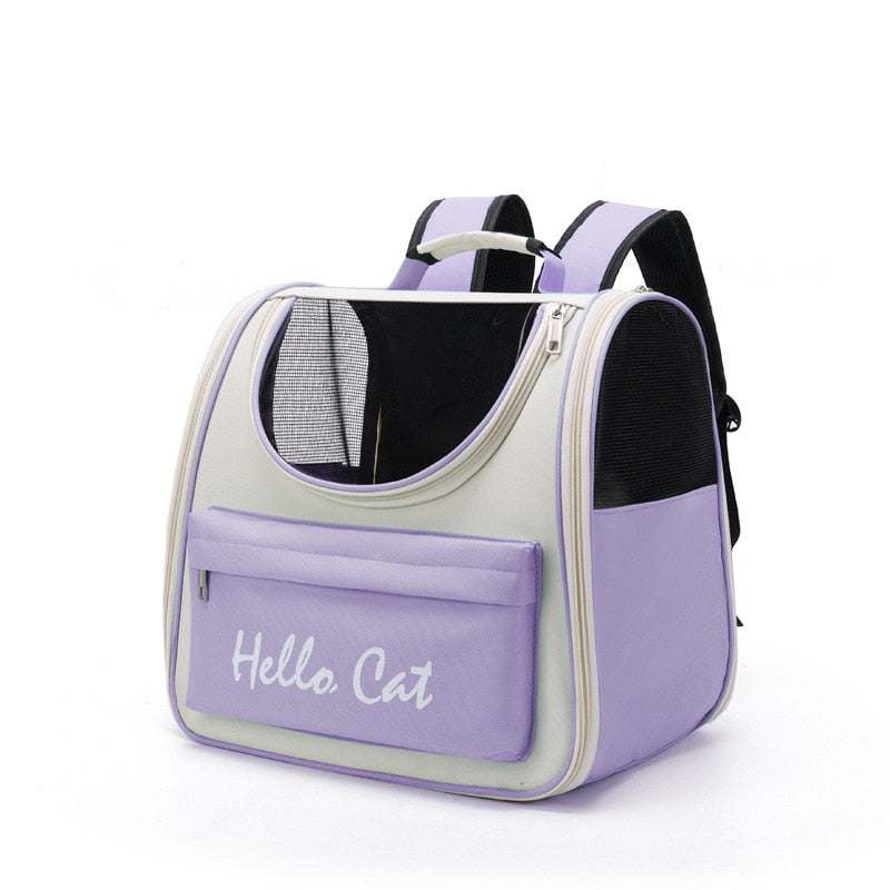 Ventilated Clear Kitty Travel Bag
