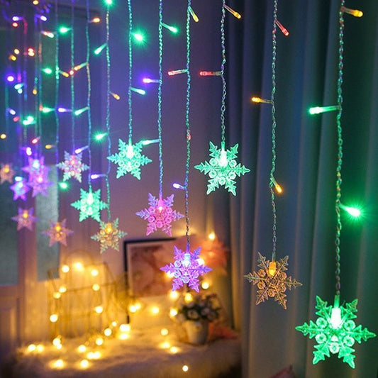 Colorful LED Snowflake String Lights - Befez