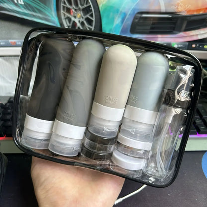 Portable 16pc Travel Kit with Refillable Bottles - Befez