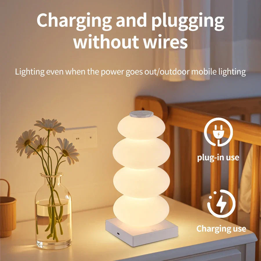 Colorful LED Desk Lamp with Dimmer and USB Port