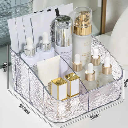 Spacious Makeup Storage Case Water Wave Pattern