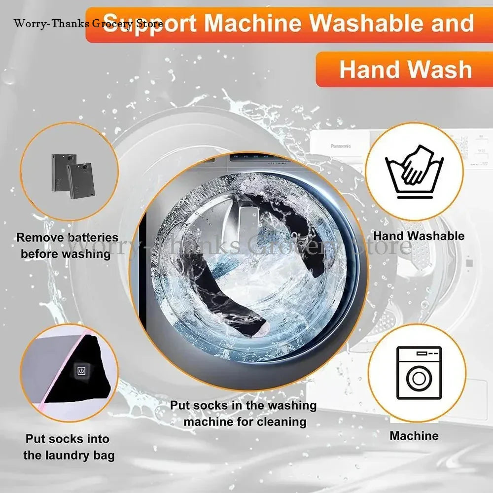 Warm Rechargeable Heated Socks for Outdoor Activities