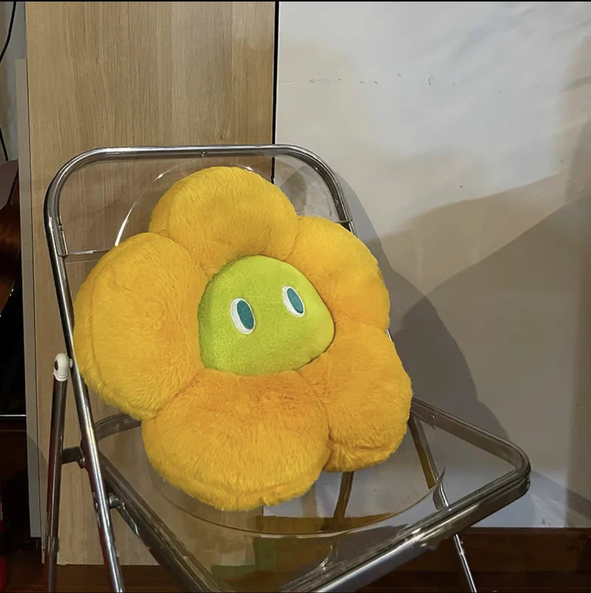 Cute Floral Pillow with Face