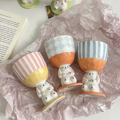 Cute Rabbit Wine Glass