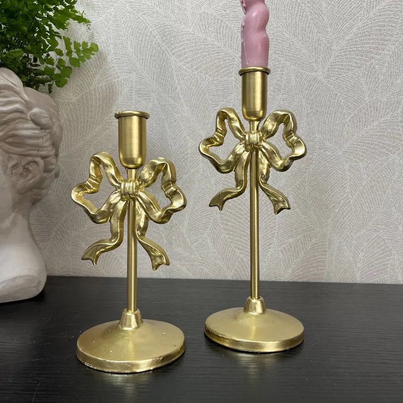 Rustic Metal Candle Lamp Holder
