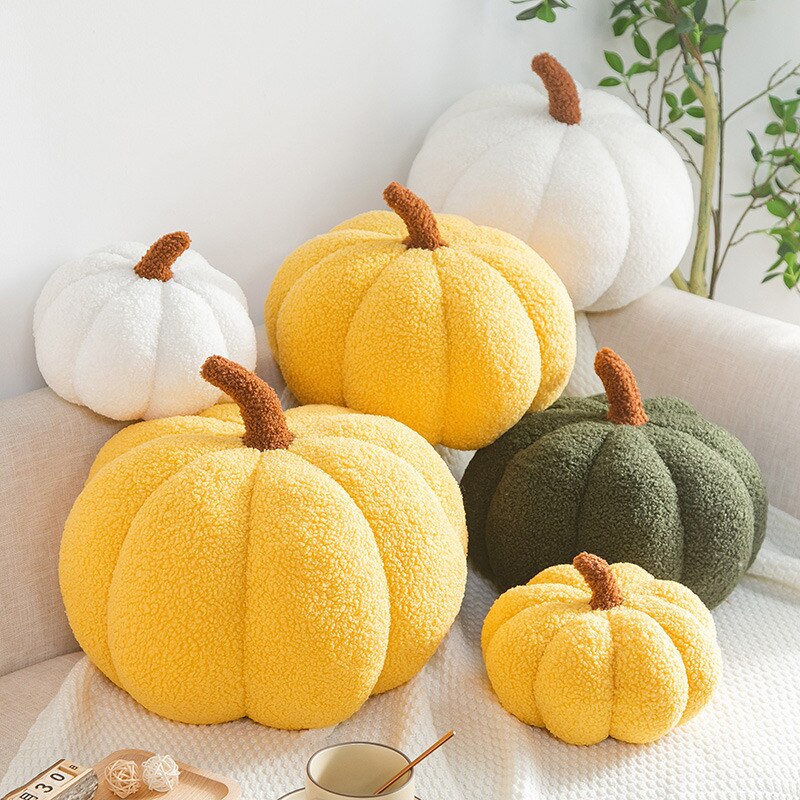 Cozy Orange Autumn Throw Pillows