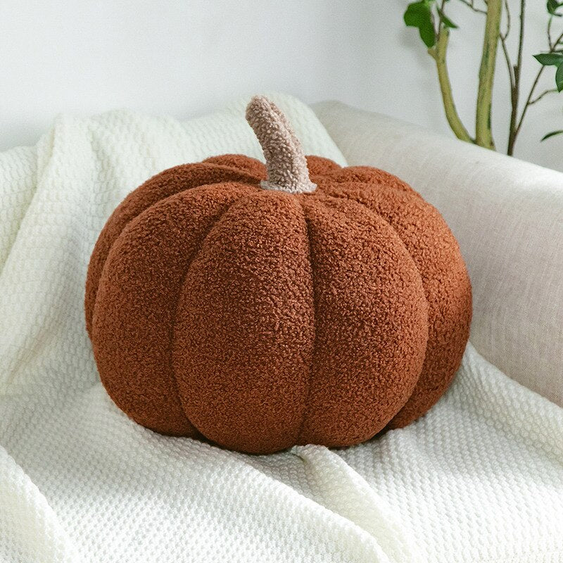 Cozy Orange Autumn Throw Pillows