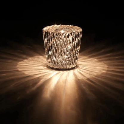 Elegant Glass Table Lamp for Ambient Rooms
