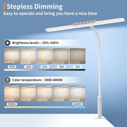 Bright LED Desk Light with Adjustable Arm
