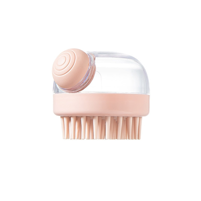 Easy Clean Hair Brush Massager Shampoo Dispenser