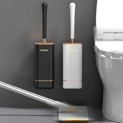 Simple Toilet Brush with Compact Holder