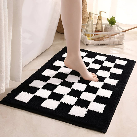 Soft Checker Bathroom Floor Mat - Befez