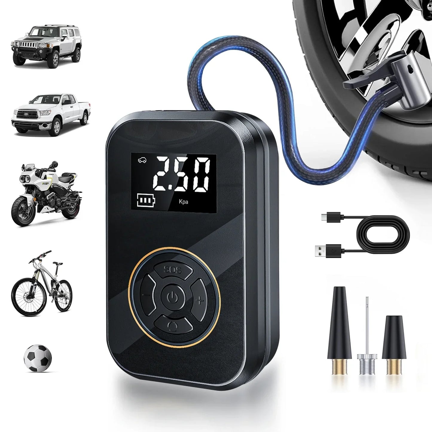 Portable Wireless Air Compressor Power Bank - Befez