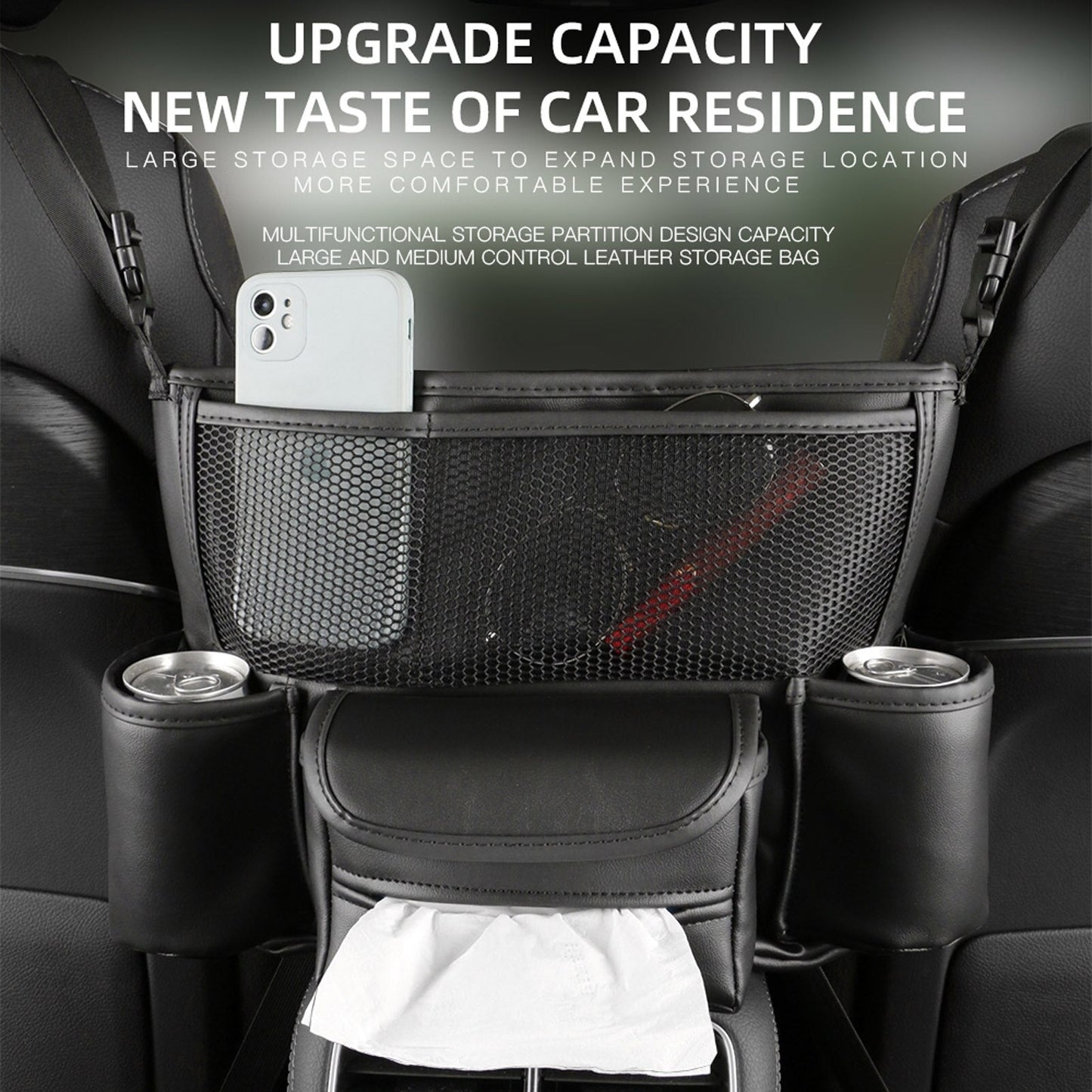 Premium Car Storage Console Tray