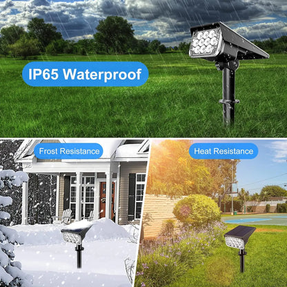 Outdoor Solar Powered Garden Lamp Set of 4