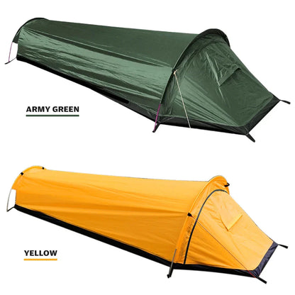 Lightweight Waterproof Solo Camping Tent with Aluminum Poles