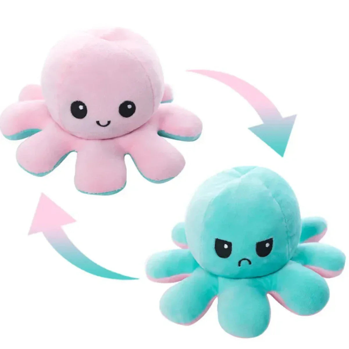 Cute Octopus Plush Toy with 2 Faces