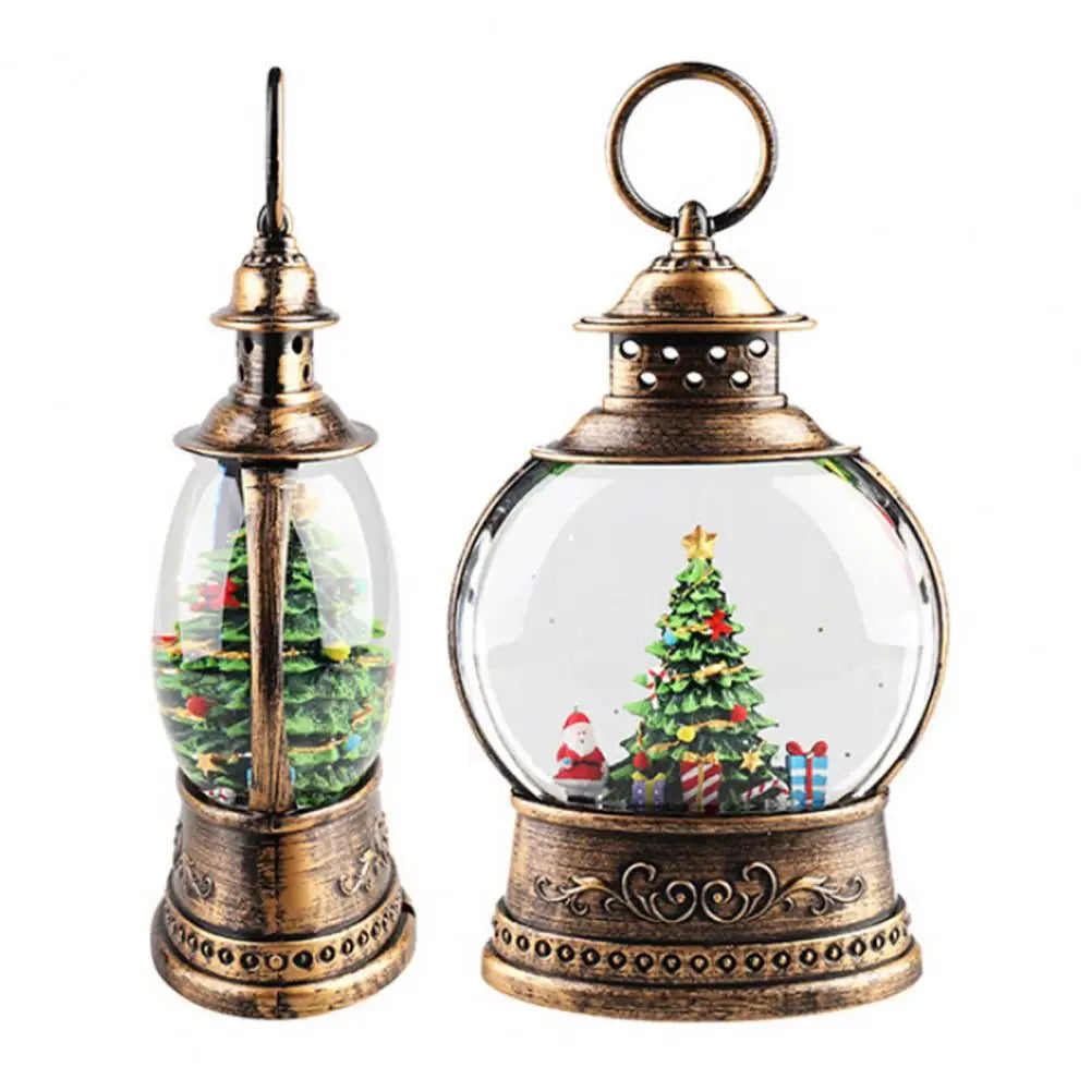 Classic Snow Globe Lamp with LED & Music Box