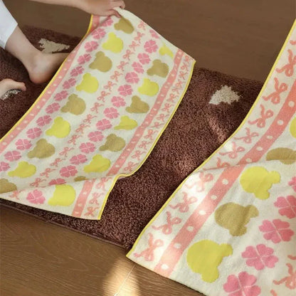 Adorable Teddy Bear Soft Cotton Towels